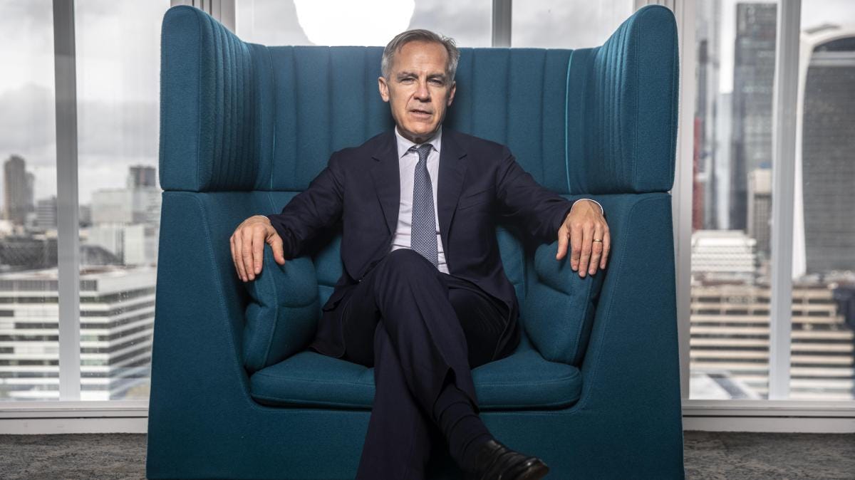 Brookfield hands Mark Carney bigger role