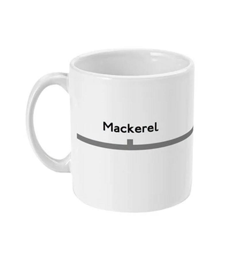 May be an image of coffee cup and text that says "Mackerel" May be an image of coffee cup and text that says "Mackerel"