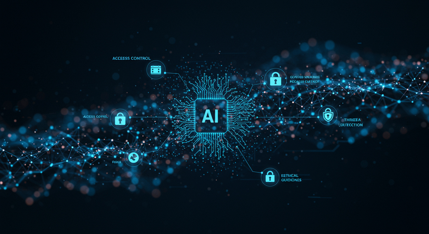 AI generated image with a cyber feel in blue AI generated image with a cyber feel in blue