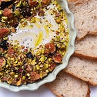 Whipped Blue Feta with Figs + Pistachios