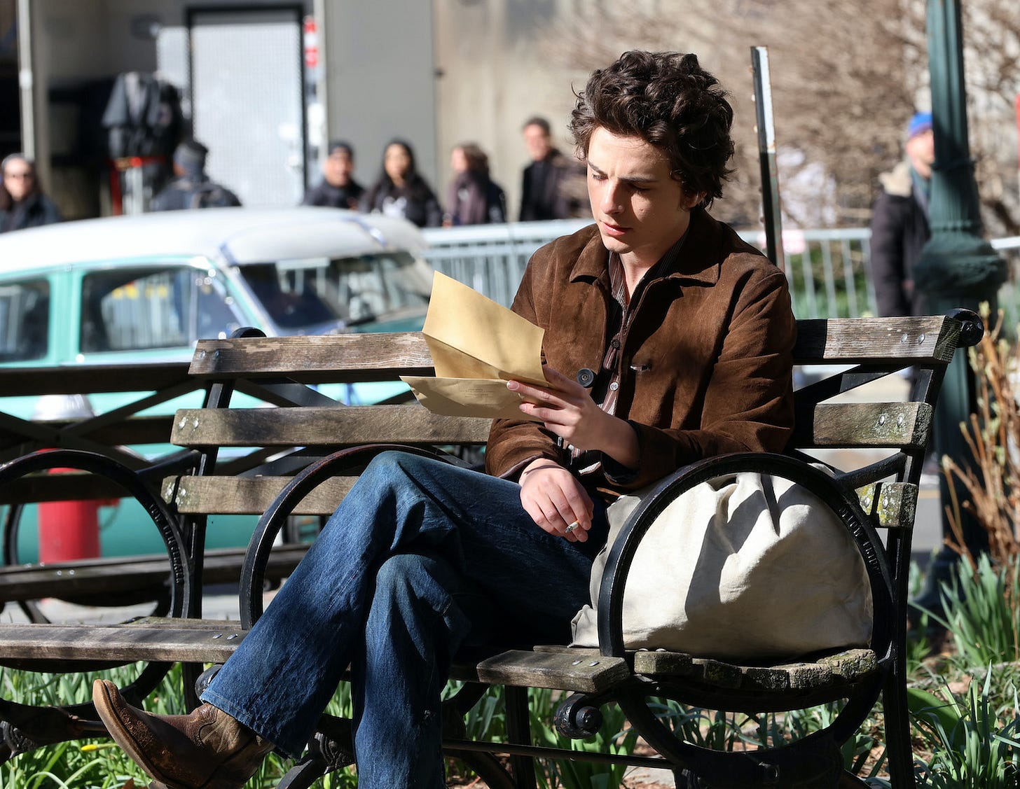 Le riprese del biopic su Bob Dylan "A Complete Unknown" con Timothée ...