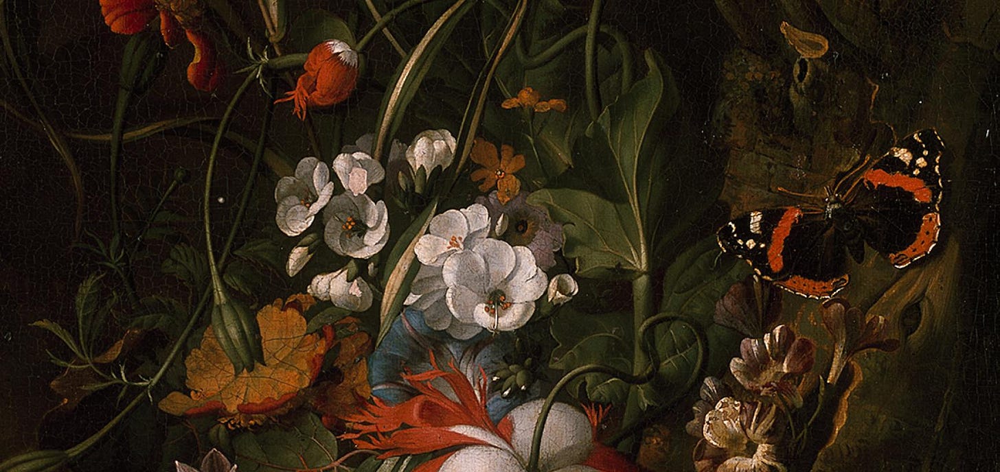 A 'Forest Floor' Still Life of Flowers by Rachel Ruysch A 'Forest Floor' Still Life of Flowers by Rachel Ruysch
