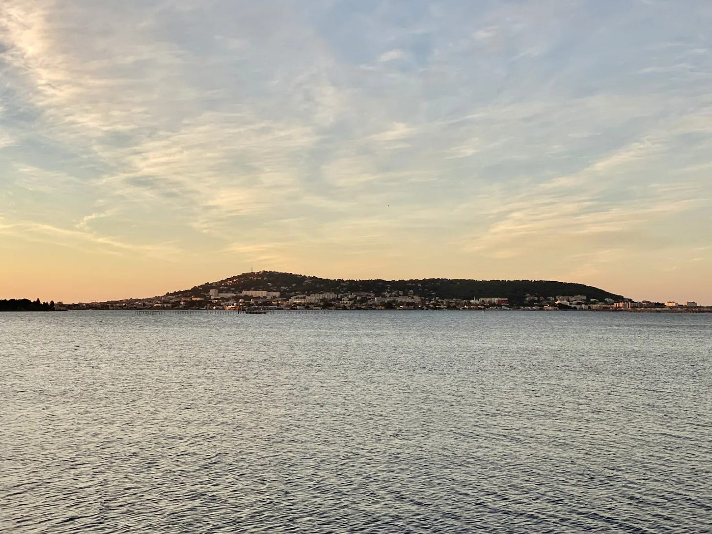 Sète depuis Bouzigues Sète depuis Bouzigues