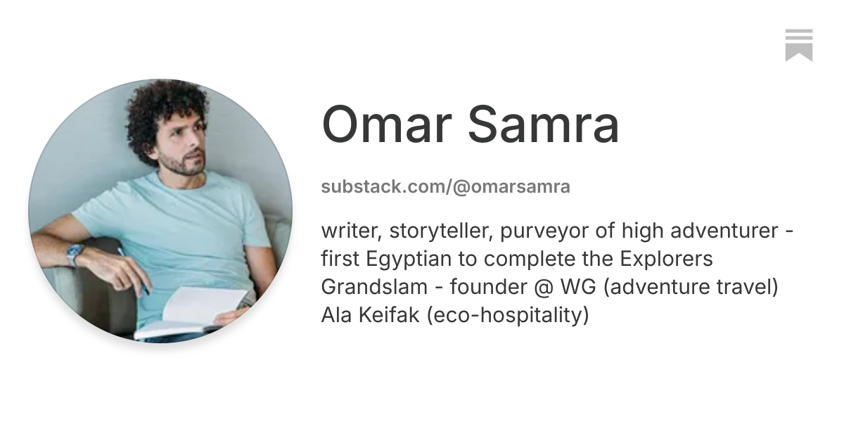 Omar Samra | Substack