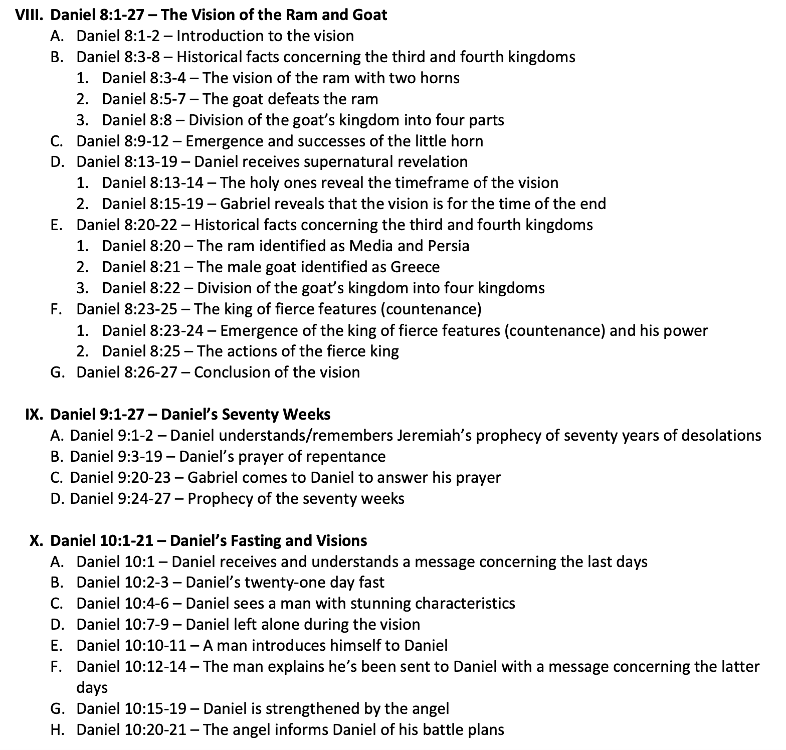 Daniel Scripture Template An Outline of the Book of Daniel! - by Tony Robinson