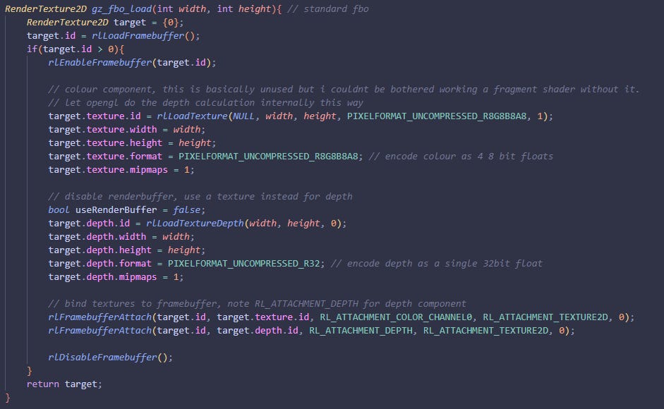 raylib shadowmap glsl opengl - noino's raylib piloting