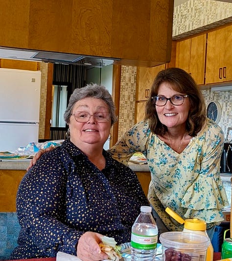 pictures of author with her friends in groups