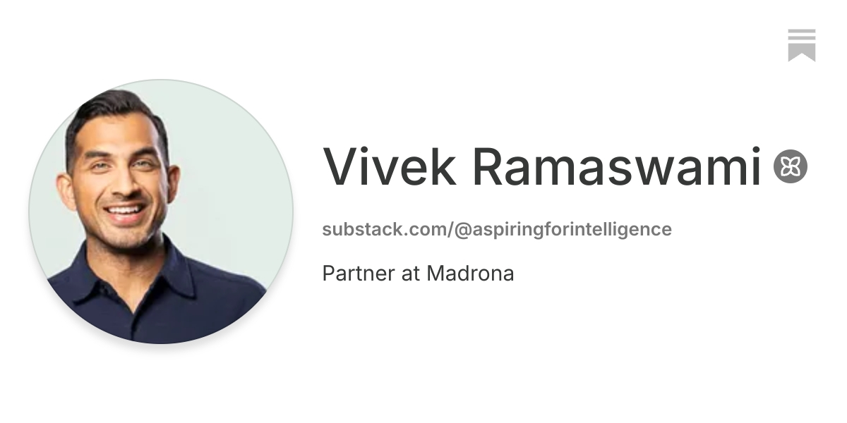 Vivek Ramaswami | Substack