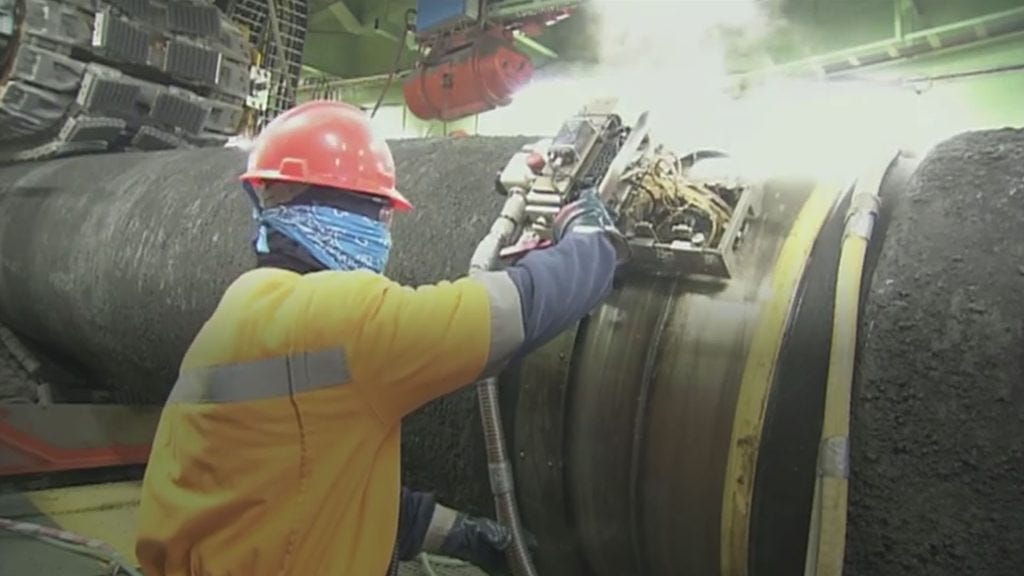 Nord Stream pipeline worker