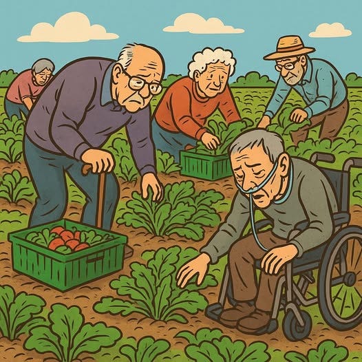 May be a doodle of collard greens and chard