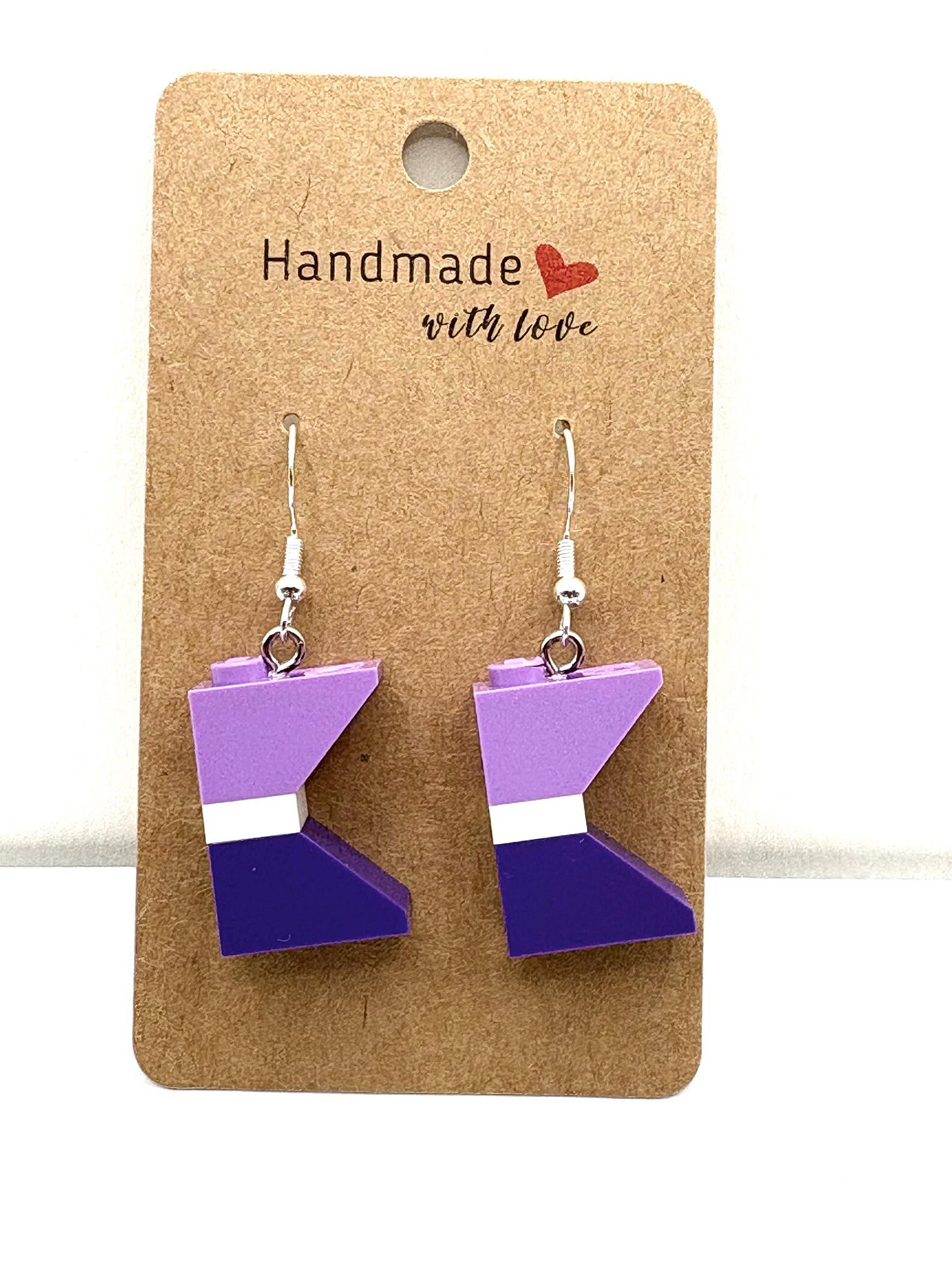 Minnesota earrings in Frost colors made out of Lego.