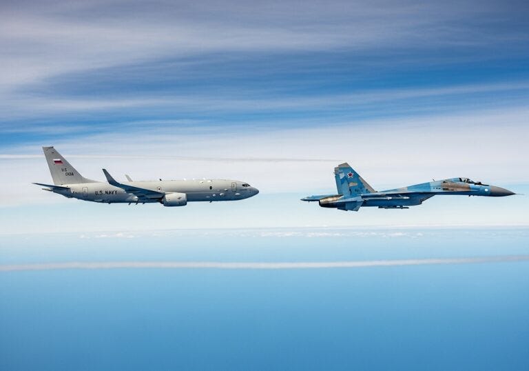 Standoff Between Russian Fighter Pilot and US Spy Plane