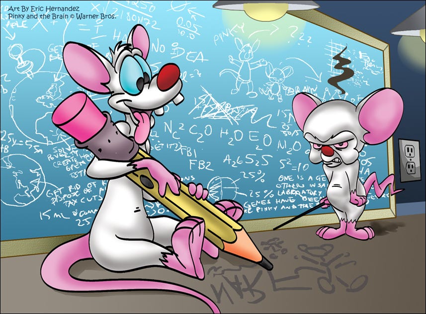 Pinky and the Brain by ElectricDawgy on DeviantArt