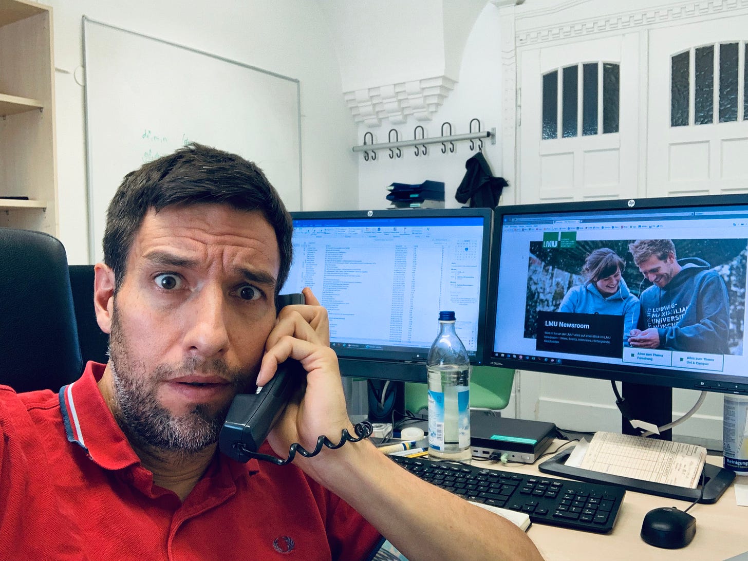 Chris Z at his work place