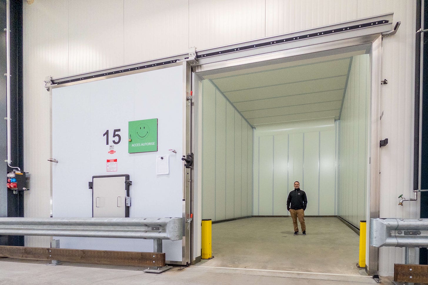 Kühlzelle im Inoverde-Kühllager «Braeburn+» mit 150 Tonnen Obst Fassungsvermögen. Kühlzelle im Inoverde-Kühllager «Braeburn+» mit 150 Tonnen Obst Fassungsvermögen.