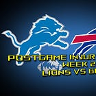 Lions vs Bills Week 2: Postgame Injury Report