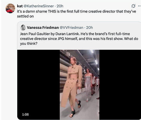 Duran Lantink Jean Paul Gaultier Paris Fashion Week Paris New York London Fashion style