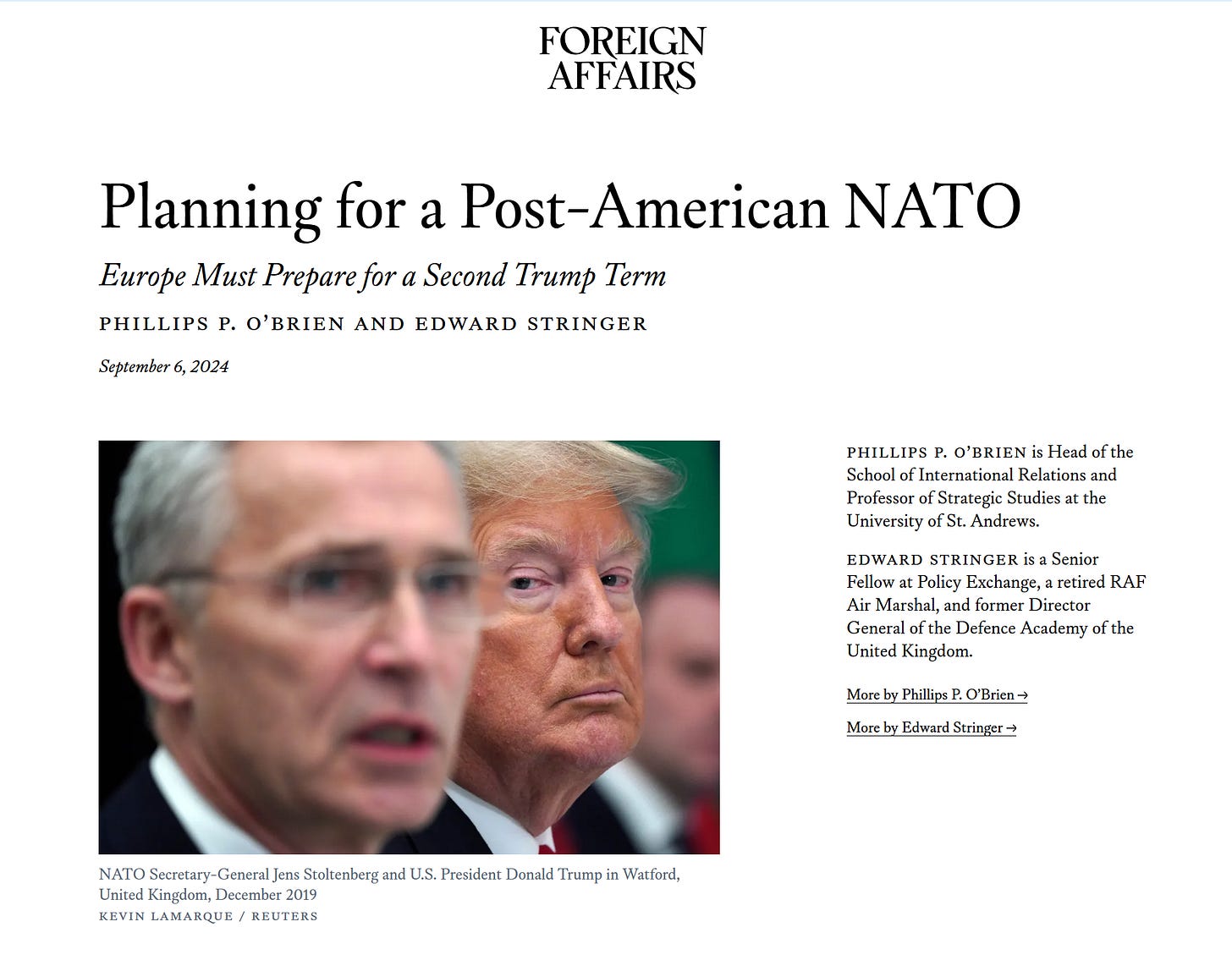 Europe’s Grand Strategy: Beyond US Influence