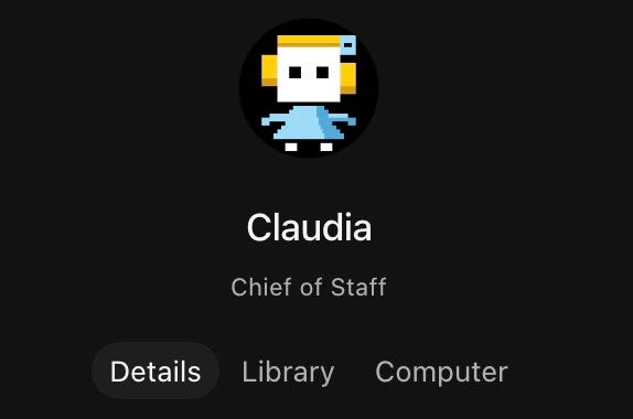 Claudia’s Grok Bot role panel showing Chief of Staff. Claudia’s Grok Bot role panel showing Chief of Staff.