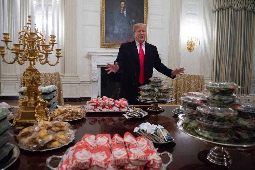 Trump fast food