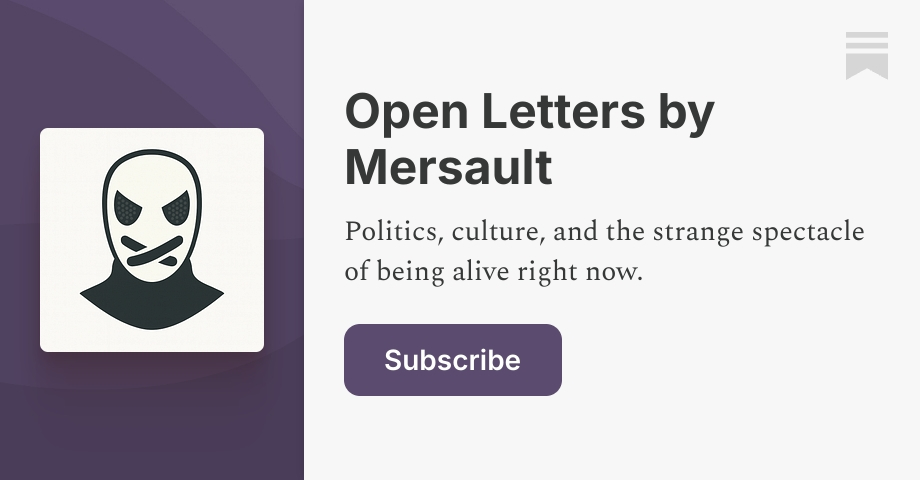 Open Letters by Mersault | Substack