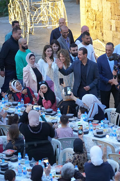 Syrian President in Tartus Old City