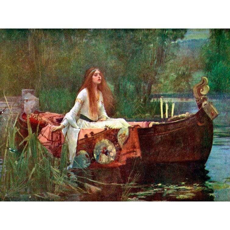 The Lady Of Shalott by John William Waterhouse - Unframed Painting