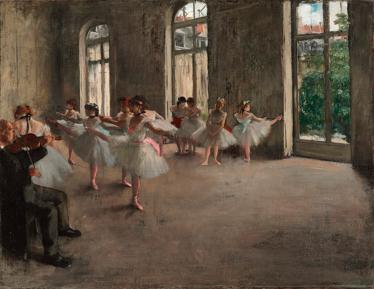 Ballet Rehearsal, 1873, The Fogg Art Museum, Cambridge, Massachusetts