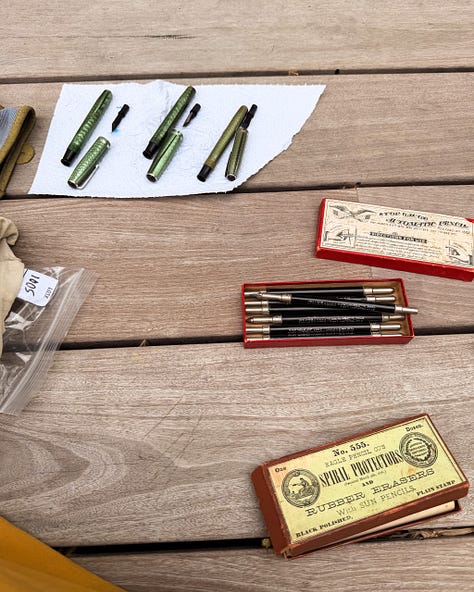 Process cleaning fountain pens