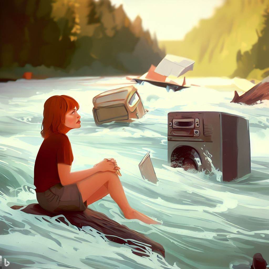 Imagine observing a river. Imagine observing a river.