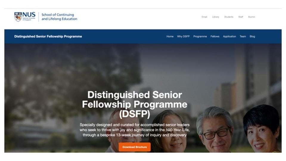 NUS' The Distinguished Fellowship Programme