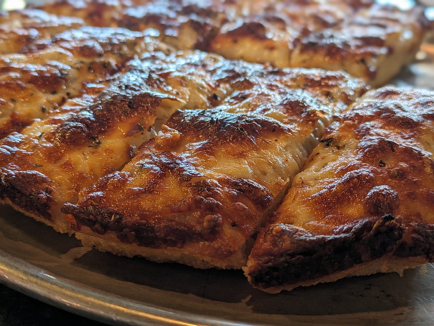 Close up of cheese bread