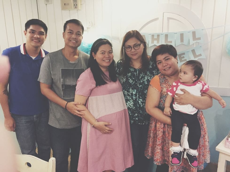 Photo with our good friends during our Stacy’s BGC baby shower