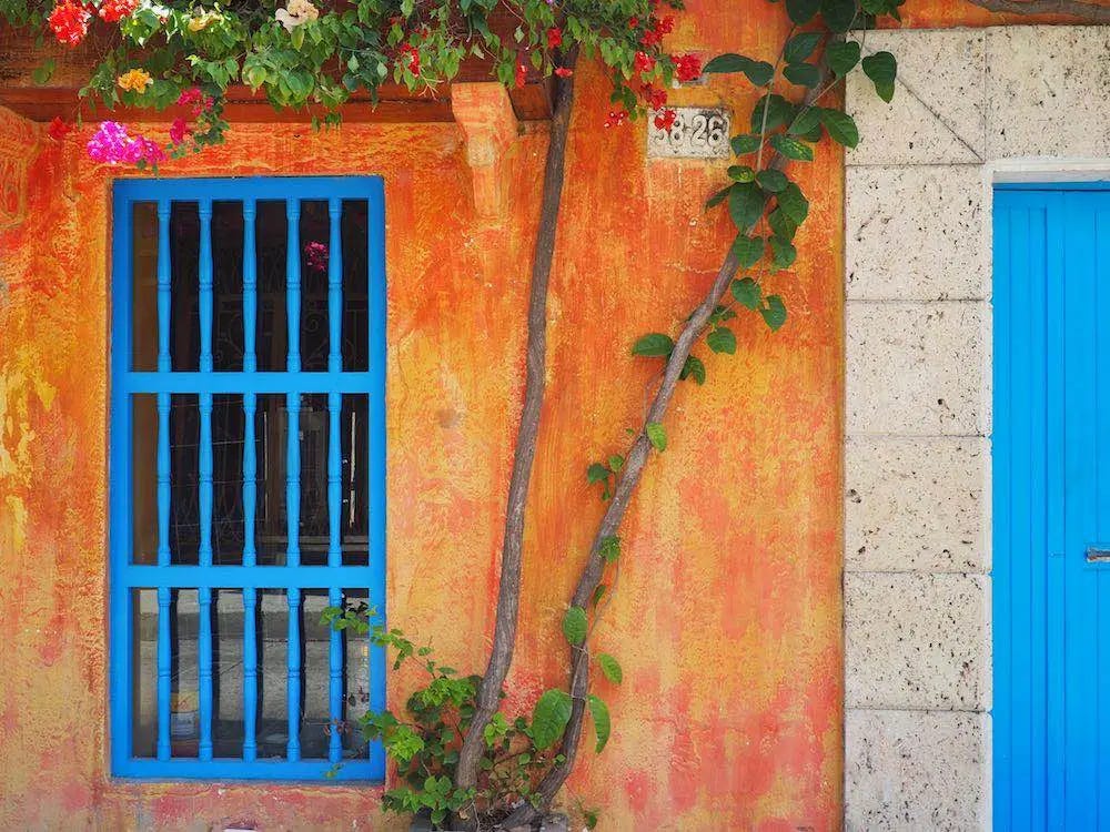 Orange painted house Orange painted house