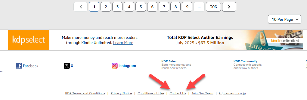 When you’re logged into KDP, scroll to the bottom of your dashboard to select Contact Us for support. Ask KDP instead of anyone else; they have the answers. When you’re logged into KDP, scroll to the bottom of your dashboard to select Contact Us for support. Ask KDP instead of anyone else; they have the answers.