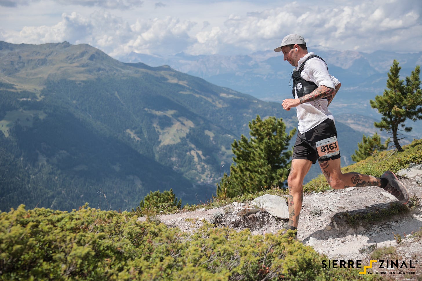 The author running Sierre-Zinal