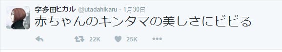 宇多田光公開稱讚「兒子下體好美」 引發日本網友熱烈討論! 宇多田光公開稱讚「兒子下體好美」 引發日本網友熱烈討論!
