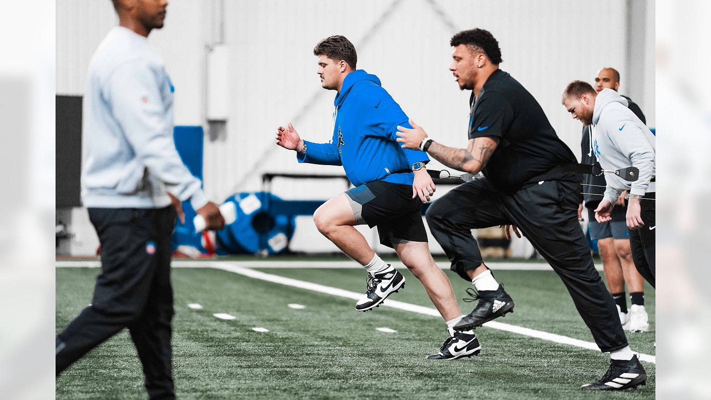 Christian Mahogany Detroit Lions fibula fracture rehab and recovery May 2026 Christian Mahogany Detroit Lions fibula fracture rehab and recovery May 2026