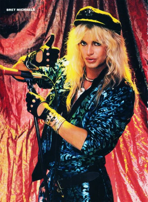 Bret Michaels Pin Up, Rock Bands, Punk, Vince Neil, 80s Rock Fashion, 80s Bands