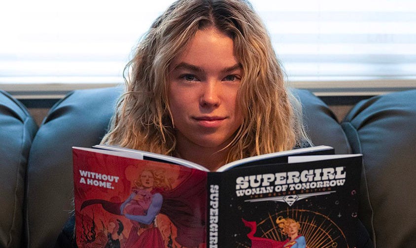 The Supergirl comics look a lot brighter than the James Gunn movie.