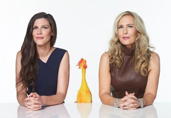 Naomi Bagdonas (left) and Jennifer Aaker make laughter their business.