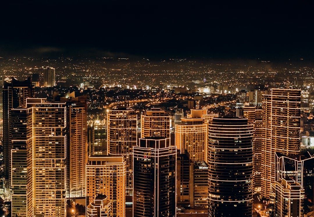city buildings during night time