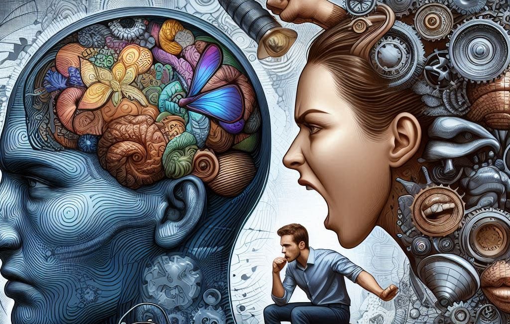 What are the psychological motives and defensive mechanisms triggered by people who accuses others of not listening, without providing rational evidence for this claim?