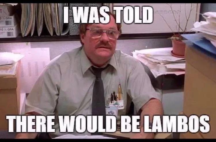 I was certainly told there will be lambos.. : r/dogecoin I was certainly told there will be lambos.. : r/dogecoin