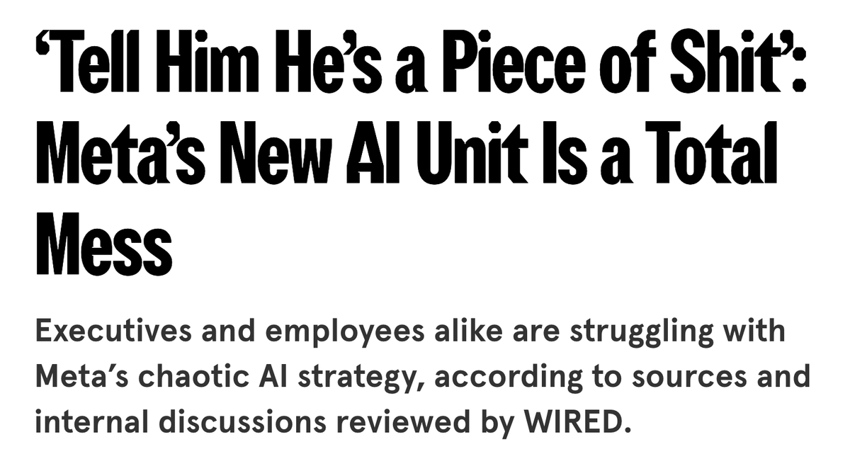 'Tell Him He's a Piece of Sh*t' Meta's New AI Unit Mess
