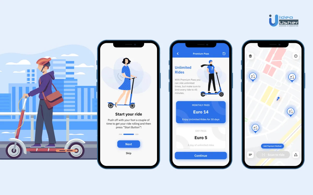 The Best E Scooter Apps And Features | Idea Usher