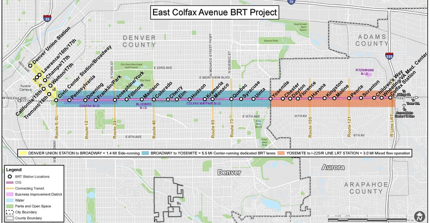 East Colfax Avenue Bus Rapid Transit - City and County of Denver
