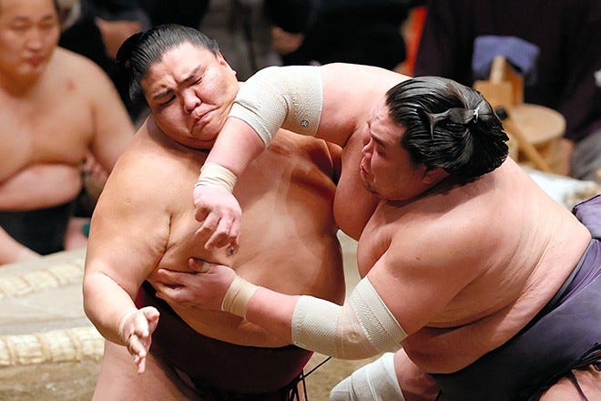 SUMO/ Mitakeumi wins 3rd career title, overpowering Terunofuji | The Asahi  Shimbun: Breaking News, Japan News and Analysis