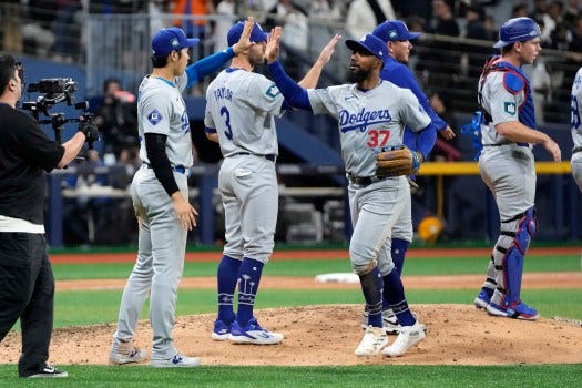 Dodgers rally to win season opener over Padres in Seoul – Orange County  Register