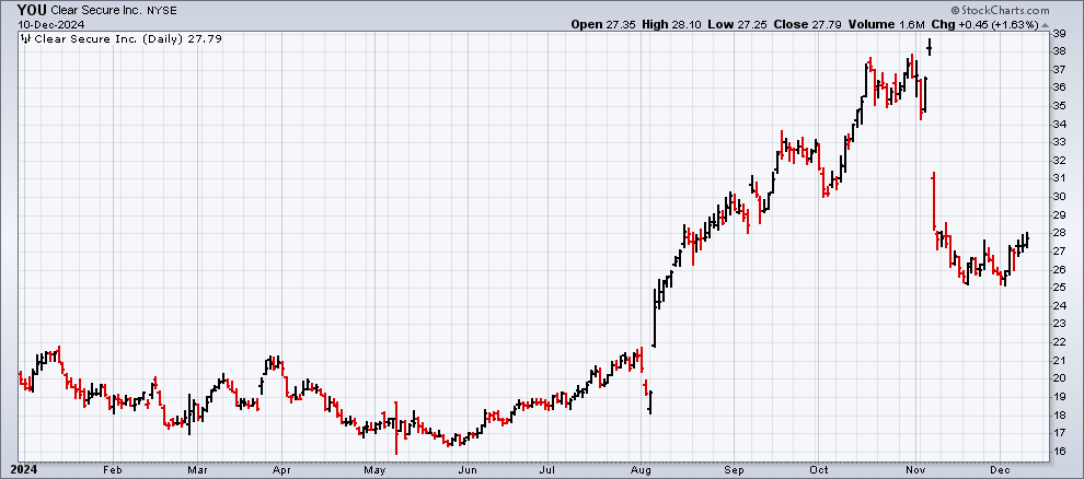 year to date chart of YOU